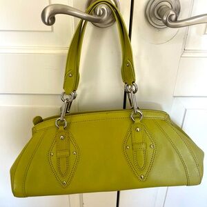 Cole Haan Trinity rare beautiful  lime handbag